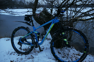 Bike im Schnee